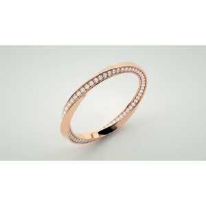 Esmee Lab-Created Rose Gold Prong Eternity Diamond Ring