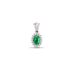 Tuana Emerald Pendant Necklace