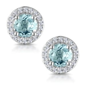 Bedisa 1.00 Carat Aquamarine Round cut 
