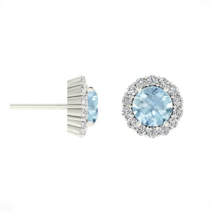 Besima 1.00 Carat Aquamarine Round cut 