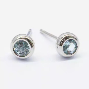 Barka 0.50 - 1.00 Carat Aquamarine Round cut 