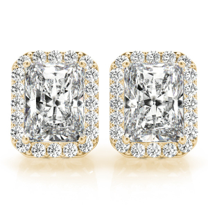 Edwena Natural Diamond Yellow Gold Halo