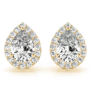  Elyna Natural Diamond Yellow Gold Halo
