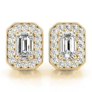 Egle Natural Diamond Yellow Gold Halo