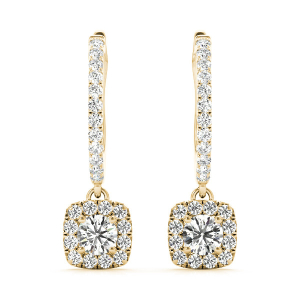 Elianne Natural Diamond Yellow Gold Halo