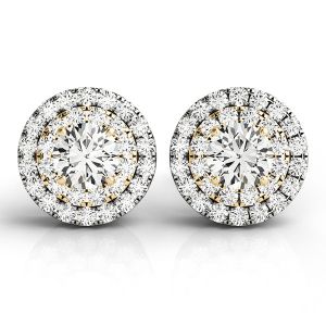 Egle Natural Diamond Yellow Gold Halo