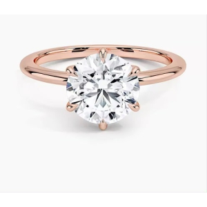  Cirie Lab-Created Rose Gold Diamond For Women Engagement Ring