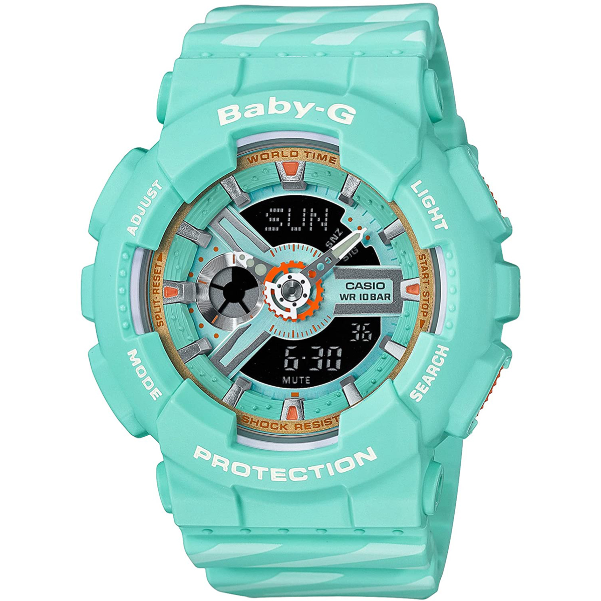 Baby-G Ladies Watch with Resin Strap - Green