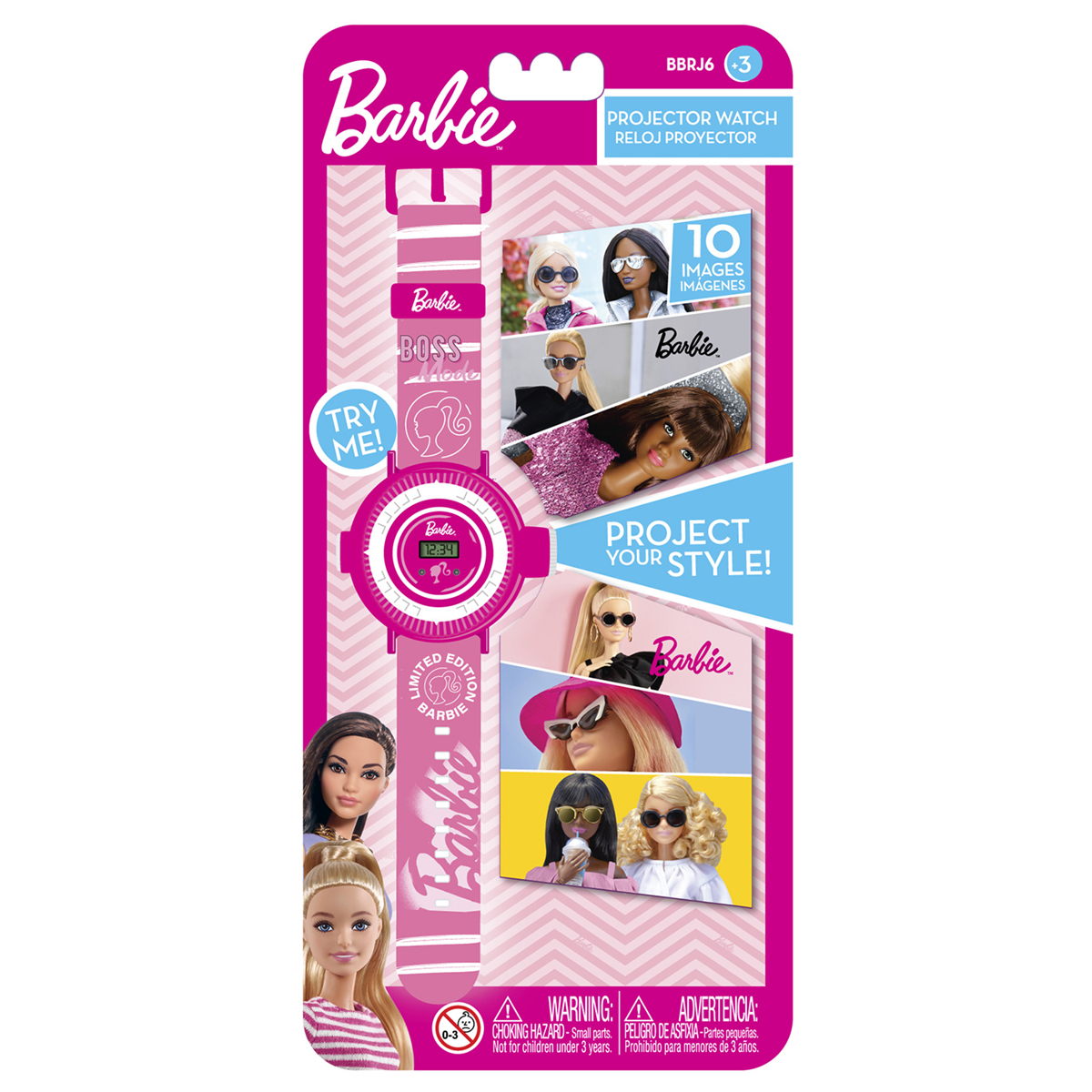 Barbie Children's Projection Watch with 10 Images