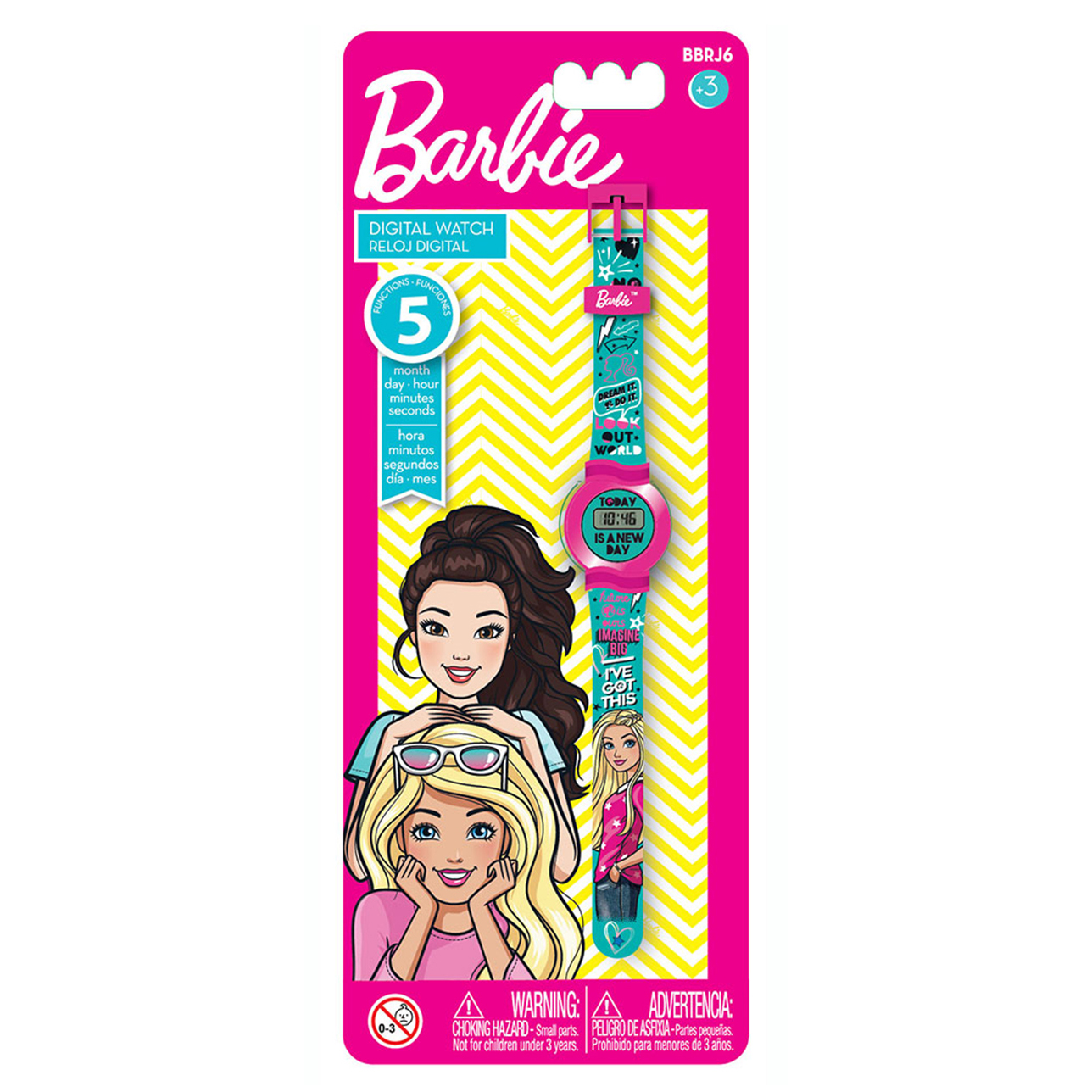 Barbie 5 Function LCD Watch