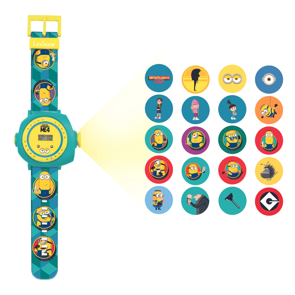 Despicable Me Minions Children's Projection Watch with 20 Images