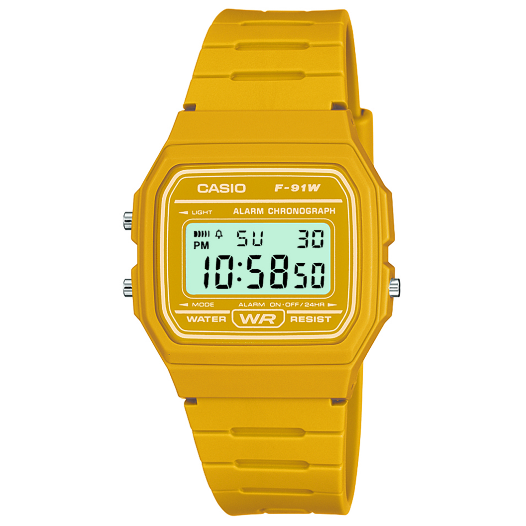 Classic Digital Watch - Mustard Yellow
