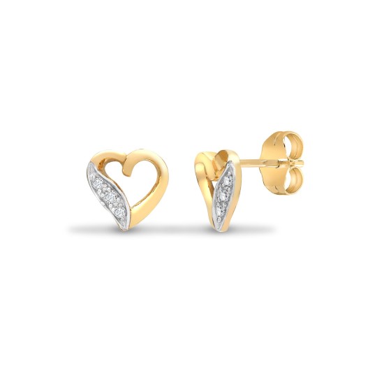 Kathi Natural Pave Set  Diamond Earrings