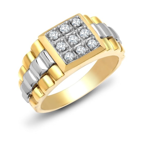 Abbe Lab-Created Diamond 4 Prong  Wedding Ring