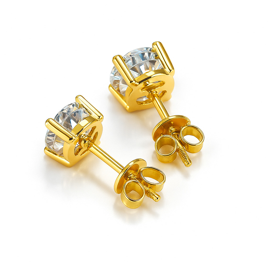 Ramo Natural 4 Claw Diamond Earrings
