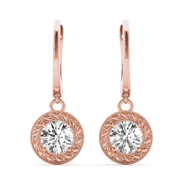 Kimbro Natural 4 Prong Set Diamond Earrings
