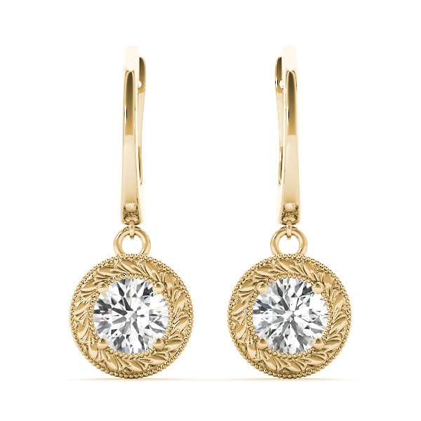 Kimbro Natural 4 Prong Set Diamond Earrings