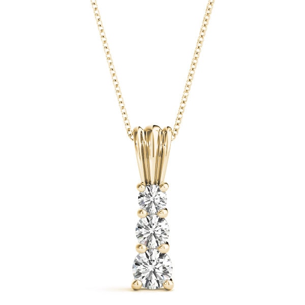 Thanet Natural Diamond 4 Prong  Necklace