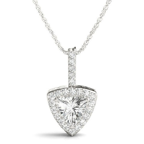 Theora Natural Diamond 3 Prong  Necklace