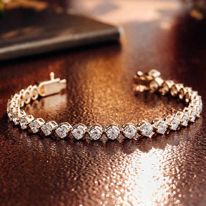 Sherree Lab-Created 4 Prong  Diamond Bracelet