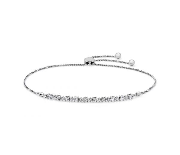 Paveye 0.10 Carat Natural 4 Prong  Diamond Bracelet