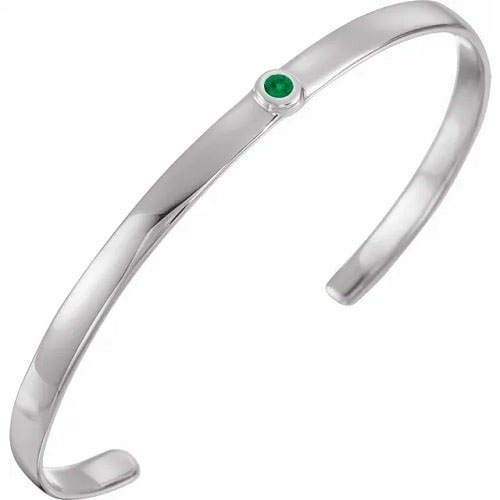 Rollande 0.12 Carat Emerald Bezel Set  Diamond Bracelet