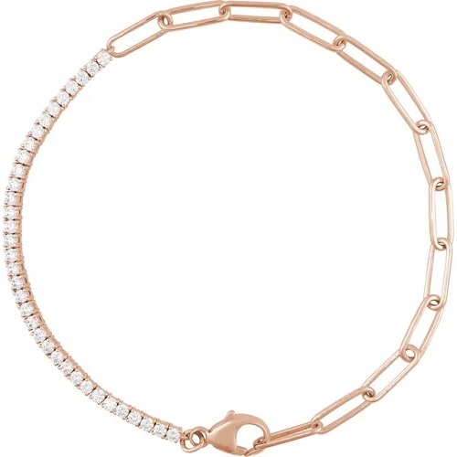 Stephania Natural 4 Prong  Diamond Bracelet