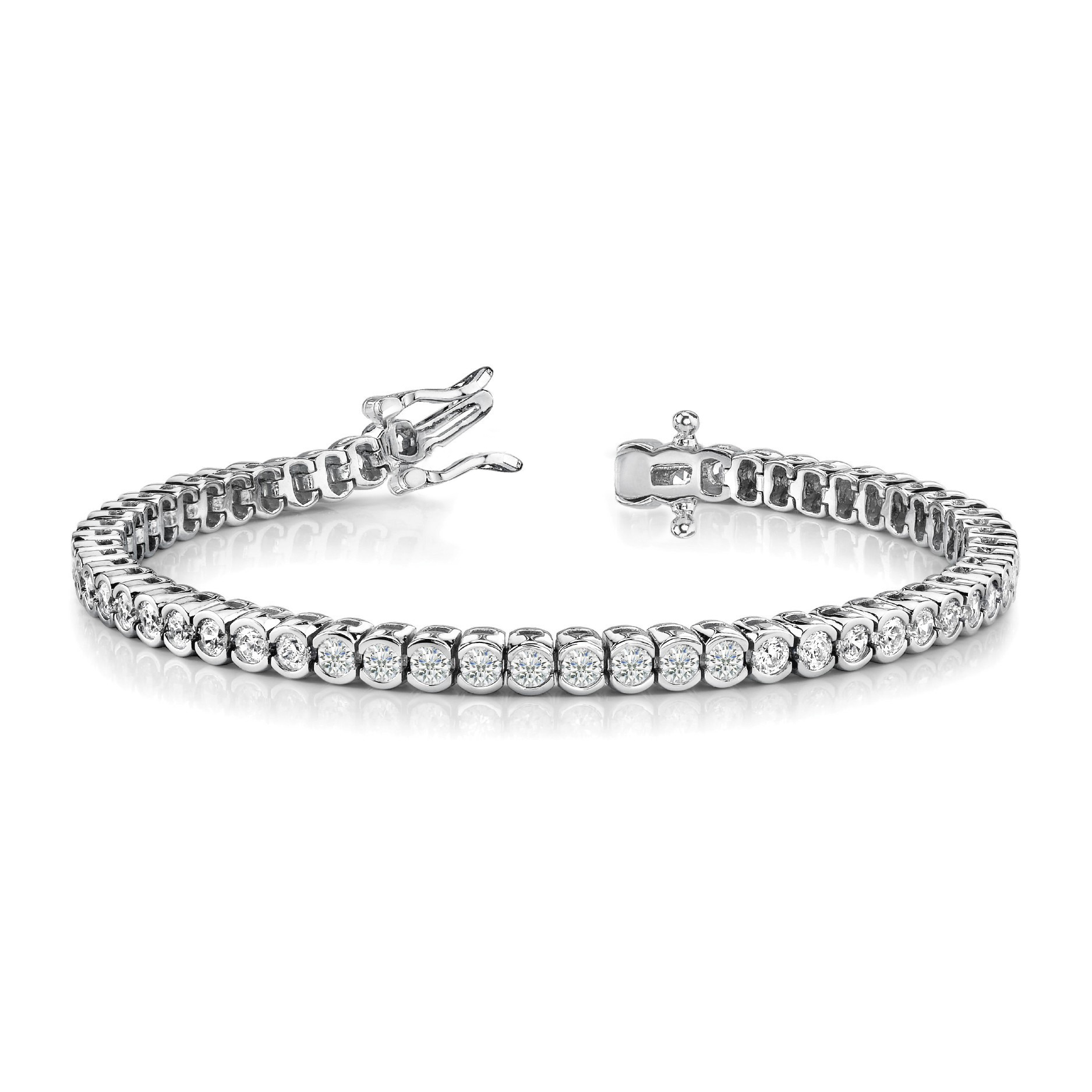 Roselie Natural 4 Prong  Diamond Bracelet
