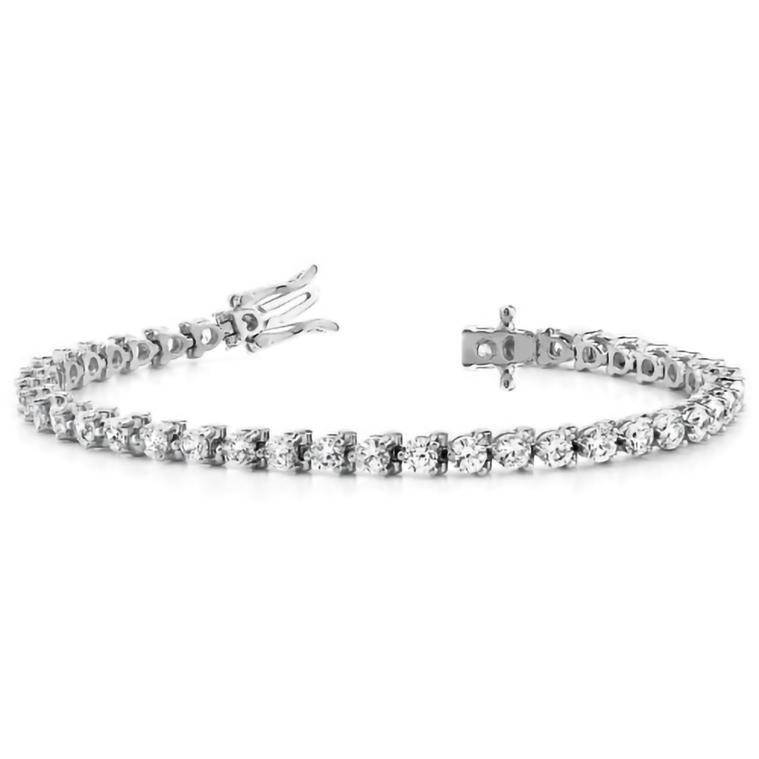 Reyna Natural 3 Prong  Diamond Bracelet