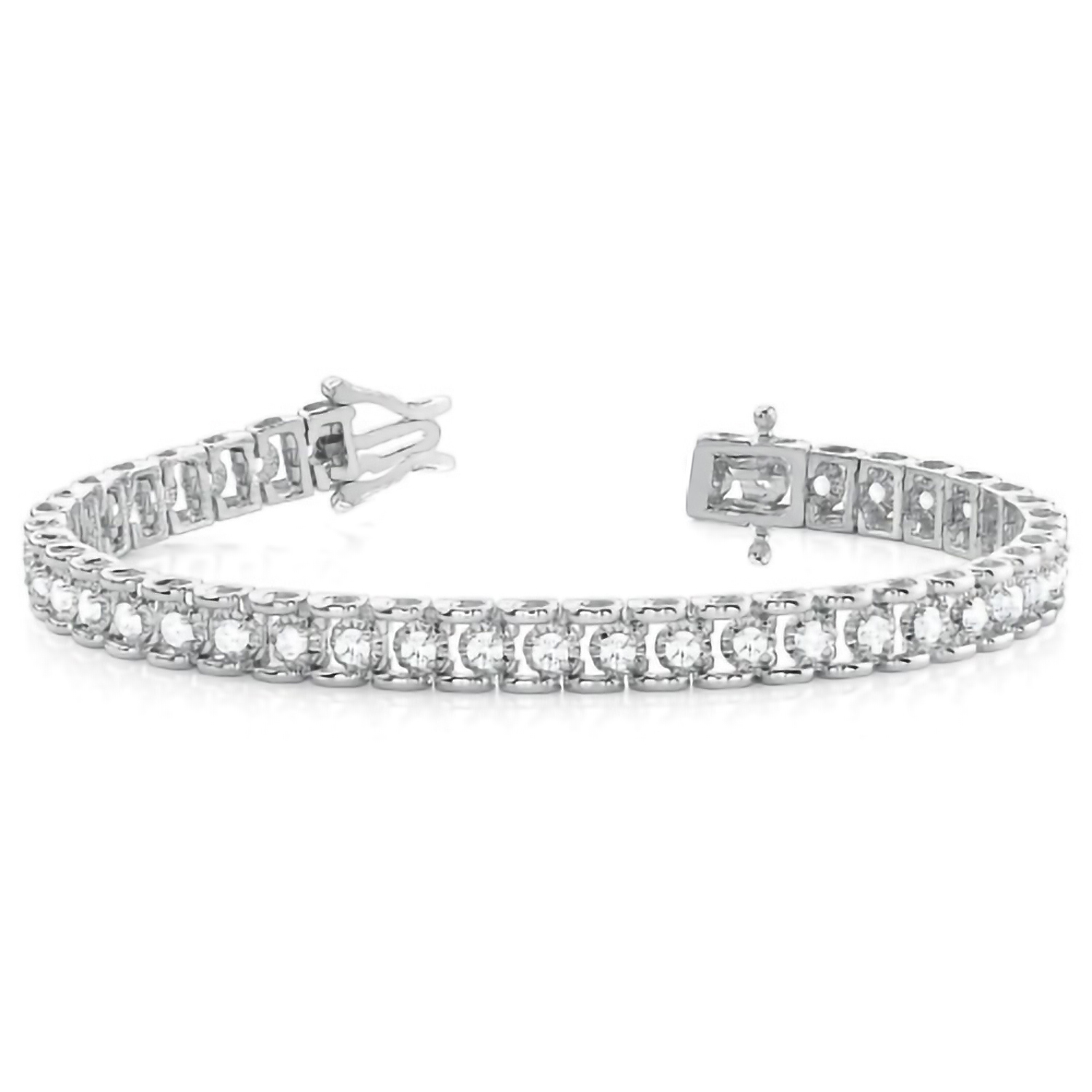 Perrie Natural 4 Prong  Diamond Bracelet