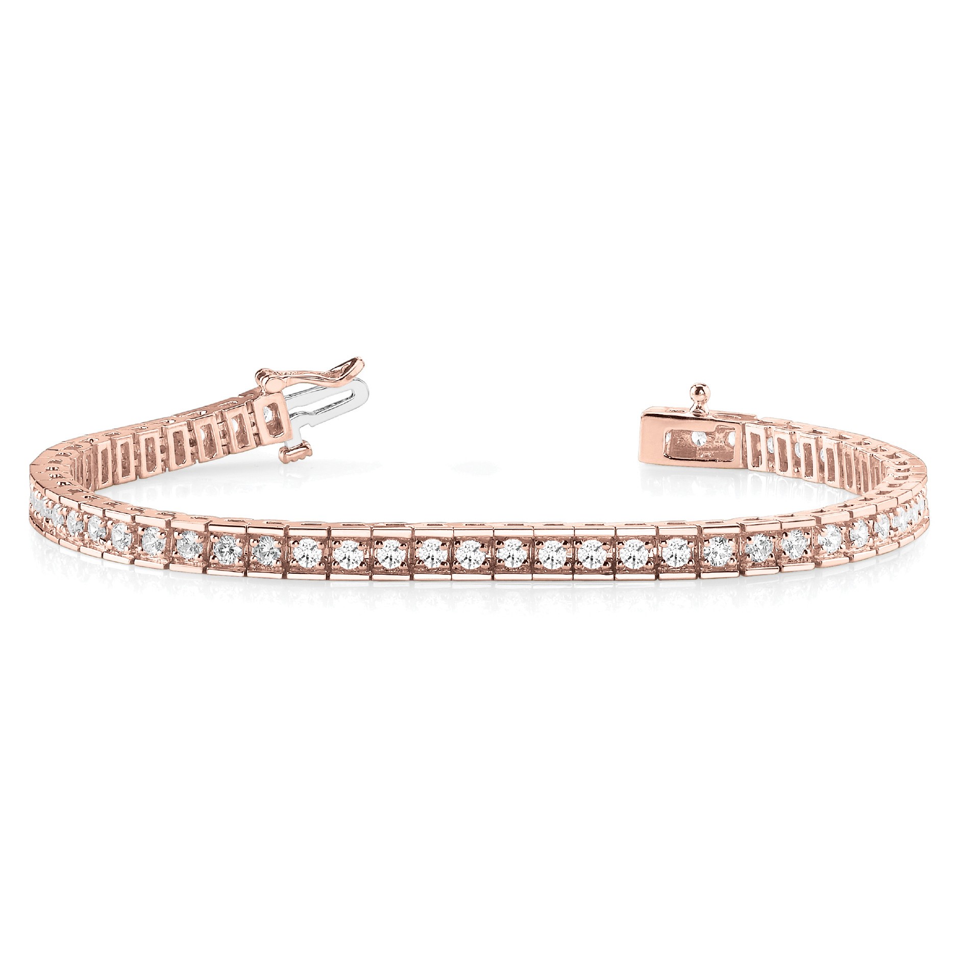 Ryiah Natural 4 Prong  Diamond Bracelet