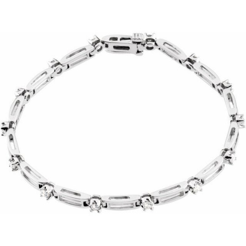 Ruthie Natural 4 Prong  Diamond Bracelet