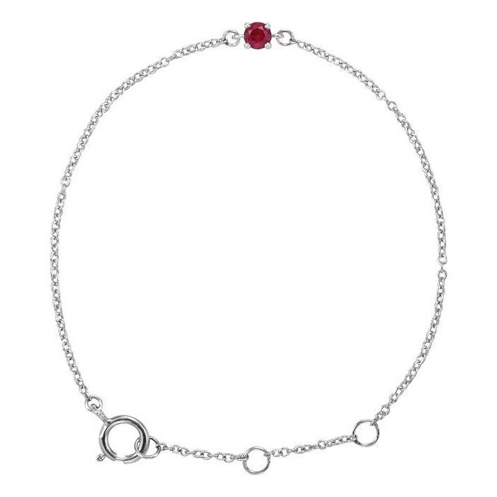 Tatiara 0.15 Carat Natural Ruby  Diamond Bracelet
