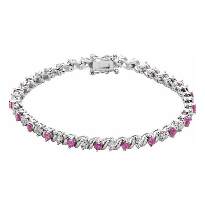 Tinna Natural Ruby  Diamond Bracelet
