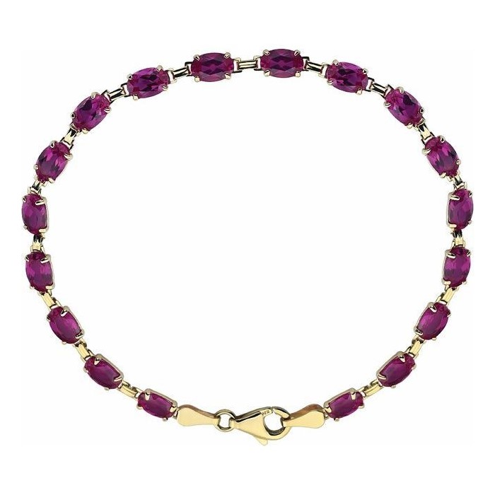 Tiombe 11.00 Carat Natural Ruby  Diamond Bracelet
