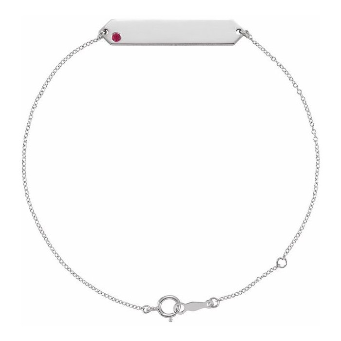 Tosha 0.05 Carat Natural Ruby  Diamond Bracelet