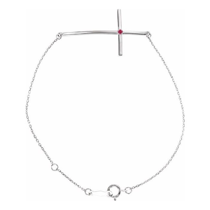 Tallis 0.03 Carat Natural Ruby  Diamond Bracelet