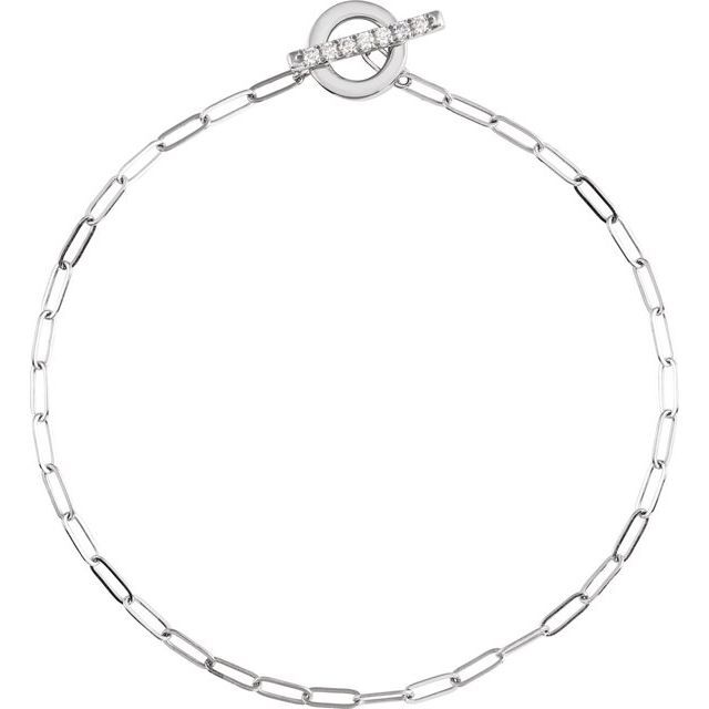 Shellee 0.10 Carat Lab-Created 4 Prong  Diamond Bracelet