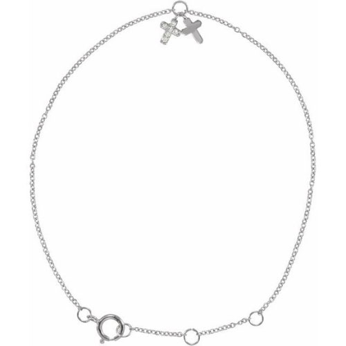 Sym 0.03 Carat Natural 4 Prong  Diamond Bracelet