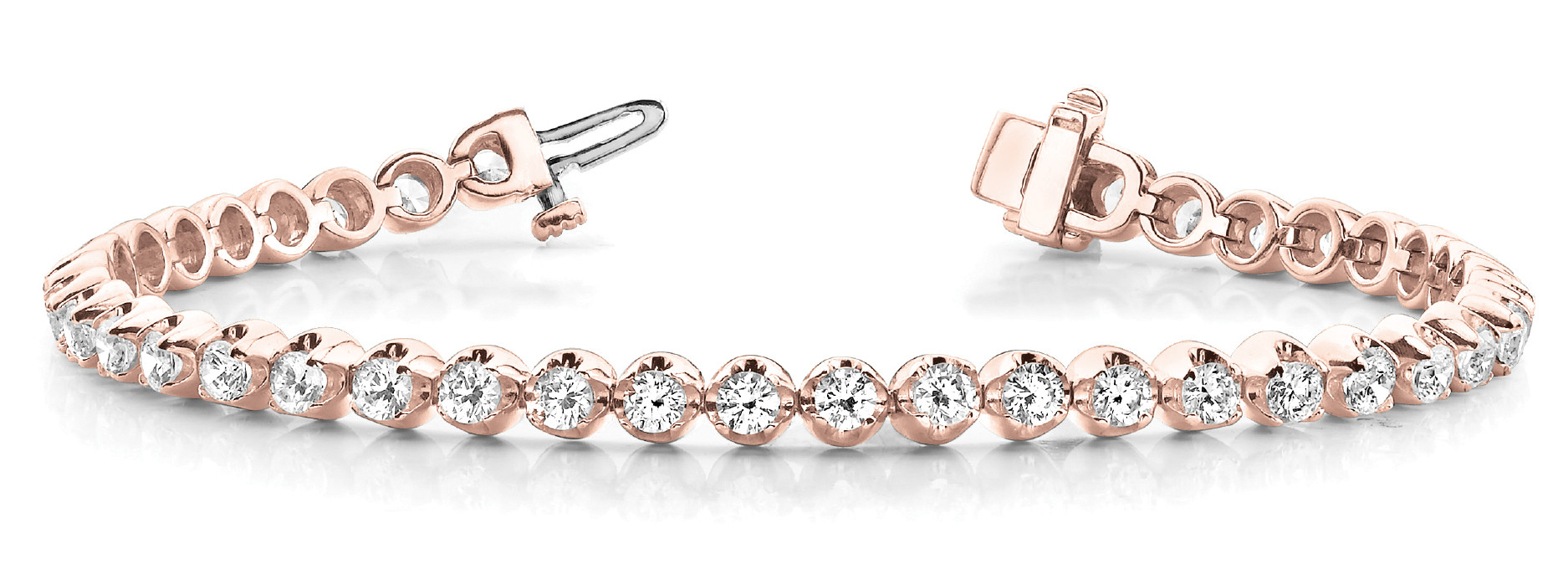 Roselynn Natural Bezel Setting  Diamond Bracelet