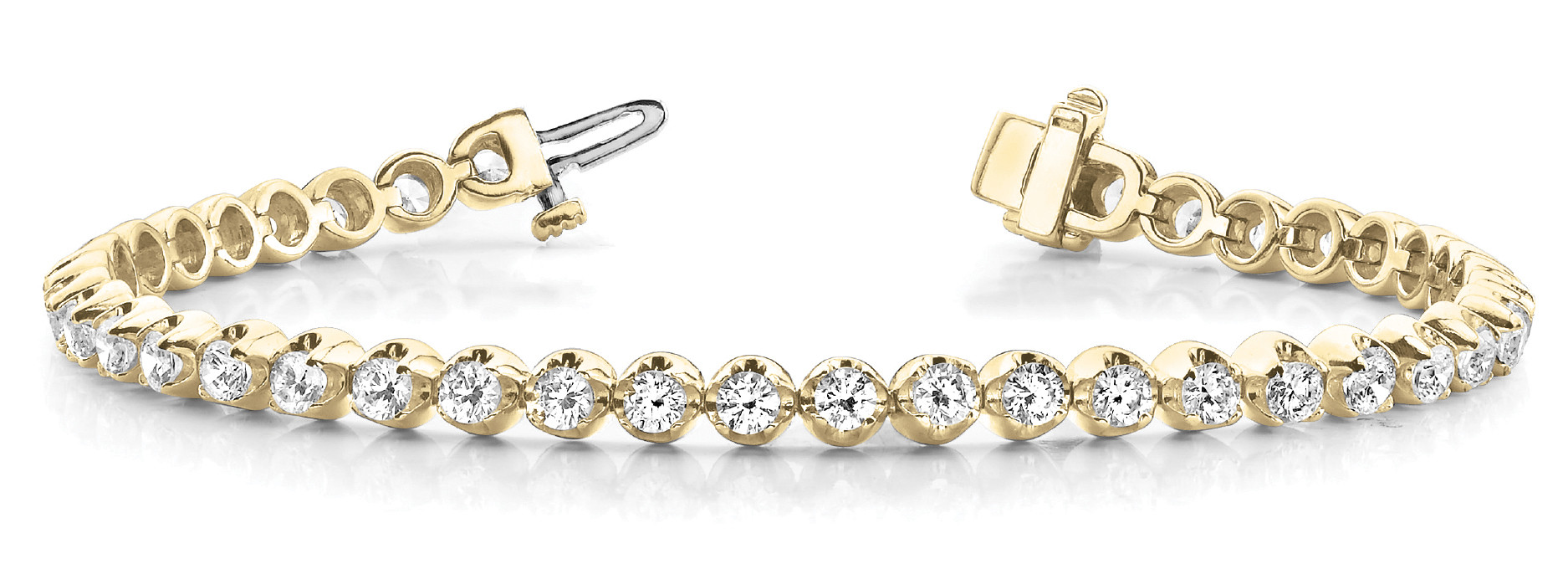 Roselynn Natural Bezel Setting  Diamond Bracelet