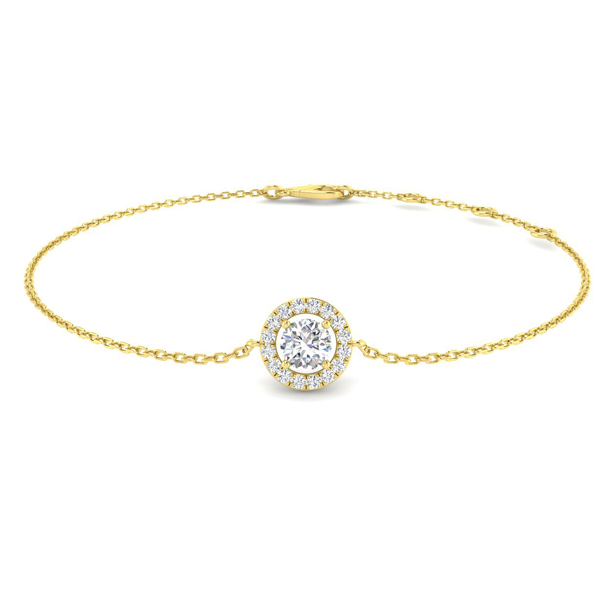 Neville Natural Prong Set  Diamond Bracelet