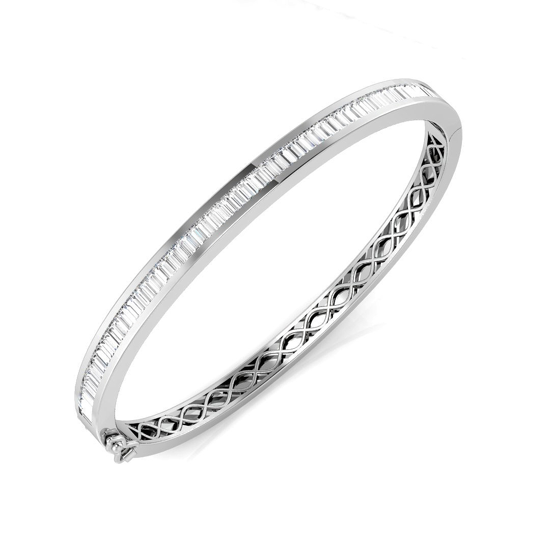 Suzeeka Lab-Created Channel Set Diamond Bracelet