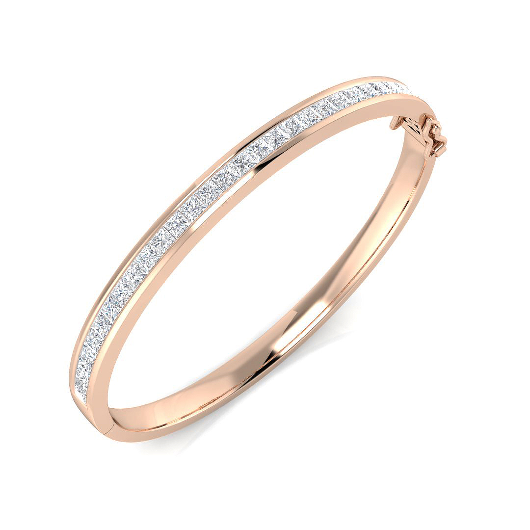 Lorinsa Lab-Created Channel Set Diamond Bracelet