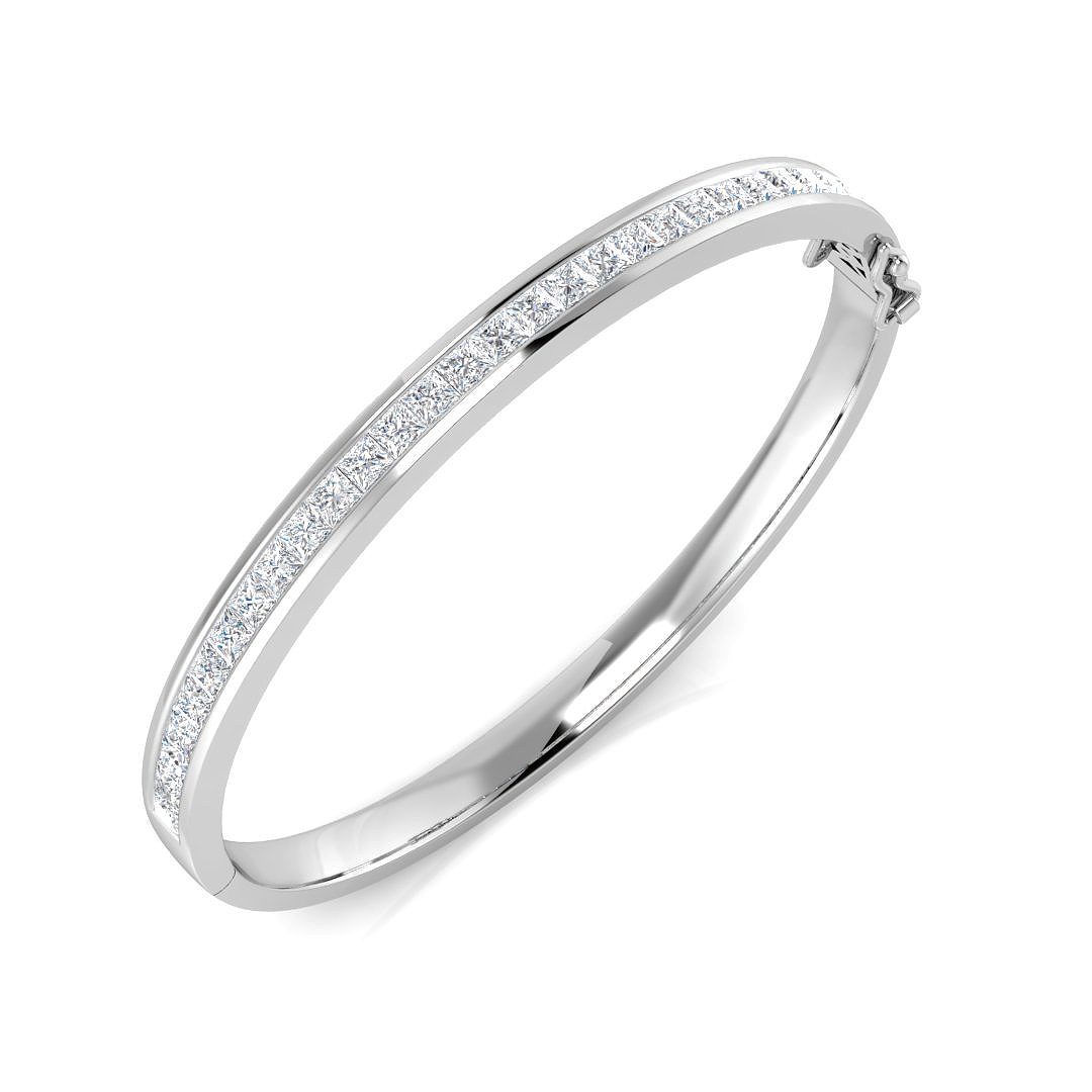 Lorinsa Lab-Created Channel Set Diamond Bracelet