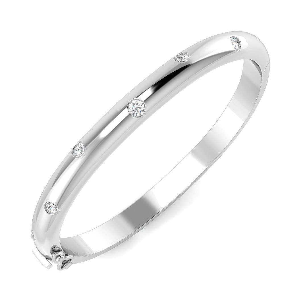Darrisa Lab-Created Bezel Set Diamond Bracelet