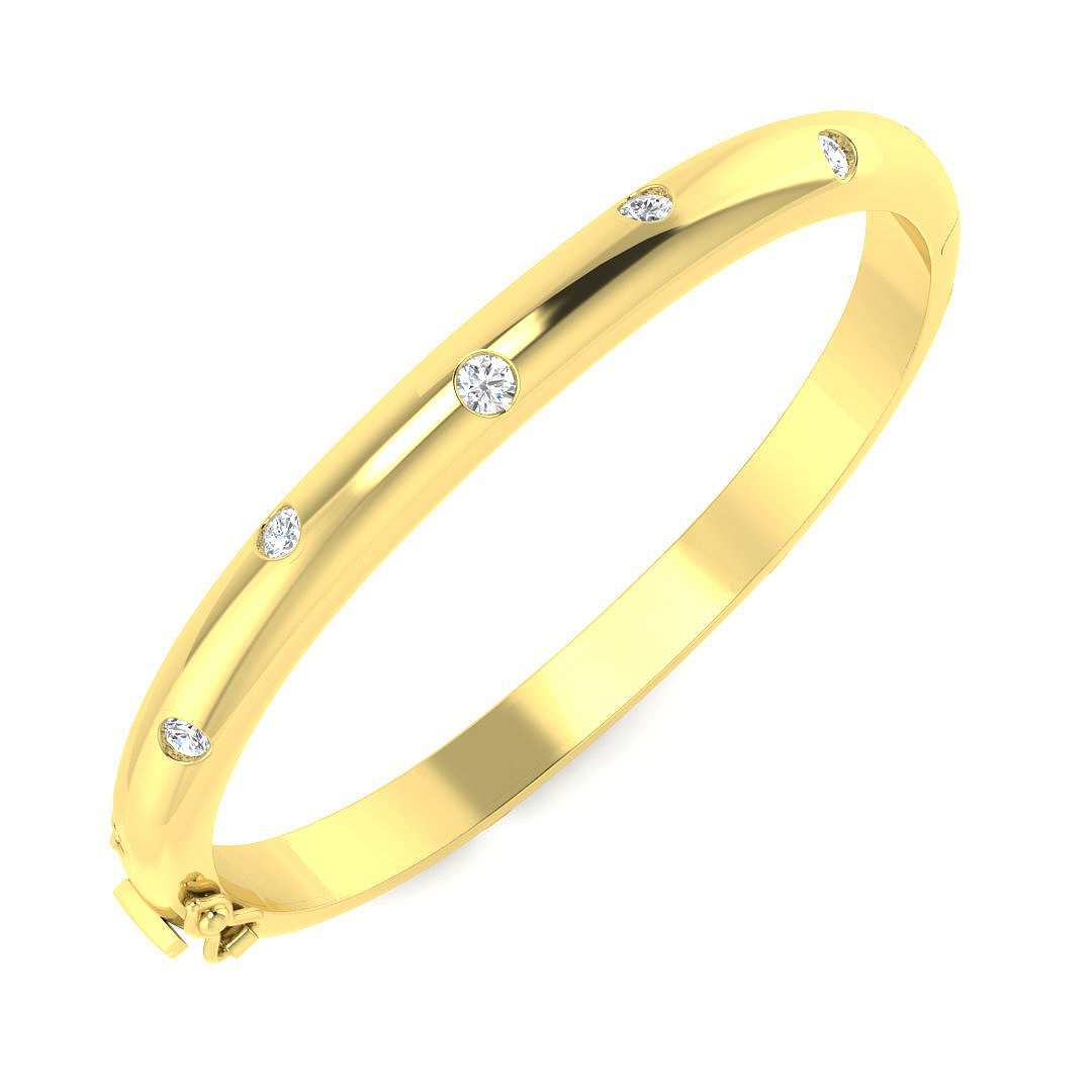 Darrisa Lab-Created Bezel Set Diamond Bracelet