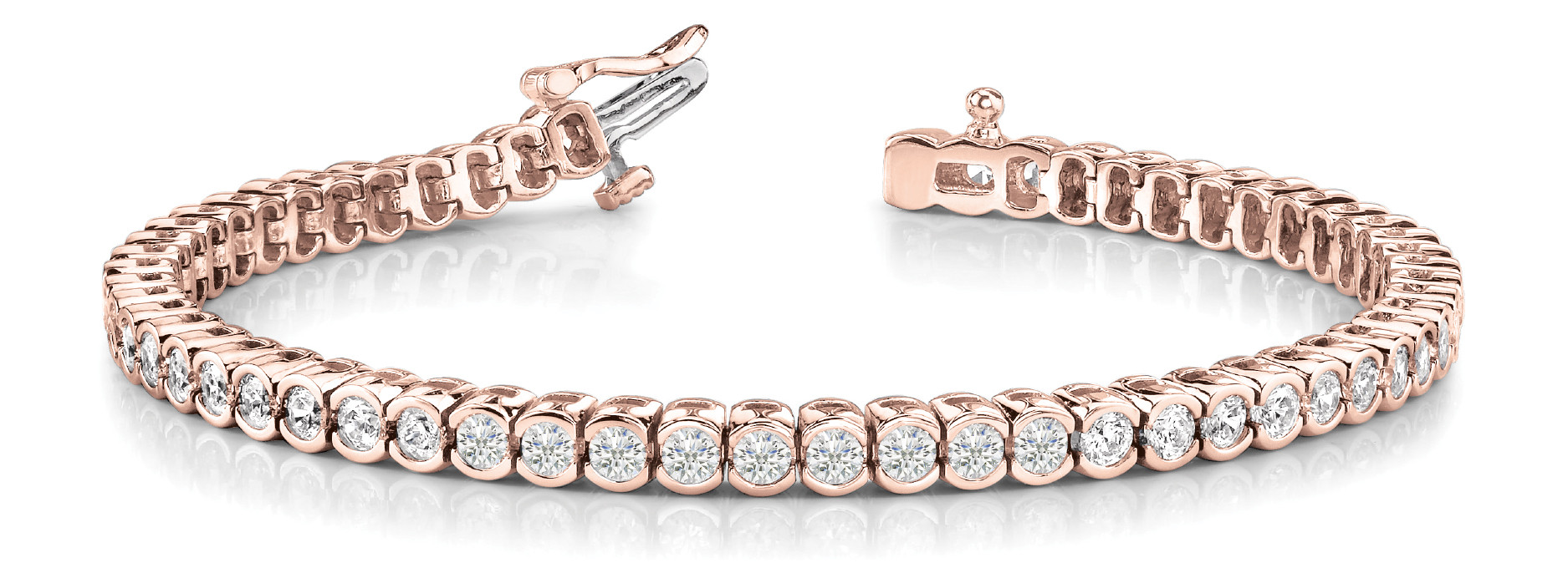 Payton Natural Semi Bezel  Diamond Bracelet