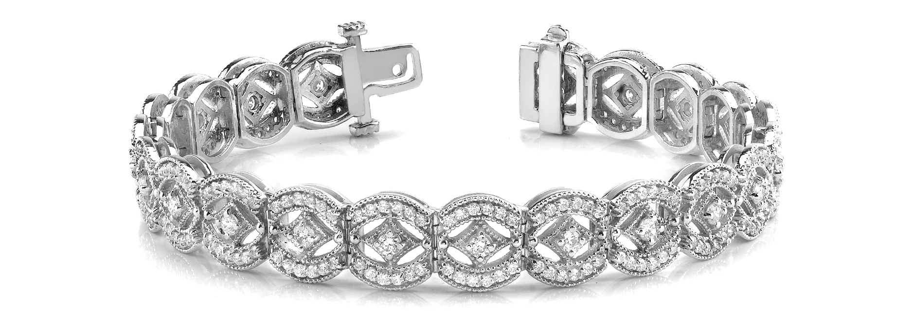 Trinity Natural Bezel Setting  Diamond Bracelet