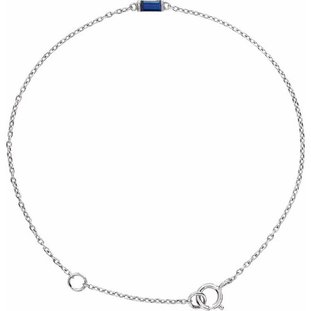 Tullia 0.18 Carat Blue Sapphire  Diamond Bracelet